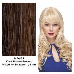 BNIB!! SEPIA HB “NOELLE” HUMAN HAIR BLEND LONG CURLY WIG-COLOR MF4-27